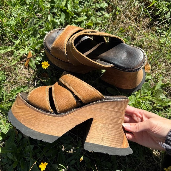 Brown Platform Sandals - Picture 5 of 6